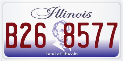 IL license plate B268577