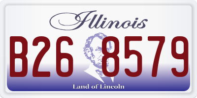 IL license plate B268579