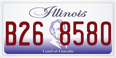 IL license plate B268580