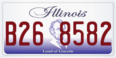 IL license plate B268582