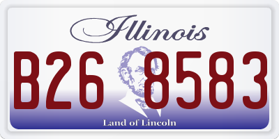 IL license plate B268583