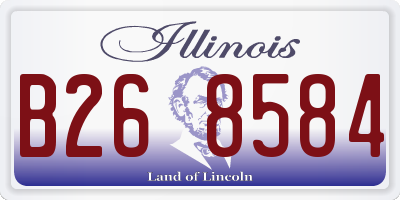 IL license plate B268584