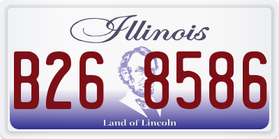 IL license plate B268586