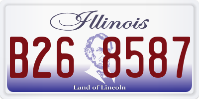 IL license plate B268587