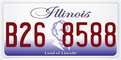 IL license plate B268588