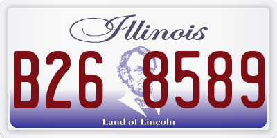 IL license plate B268589
