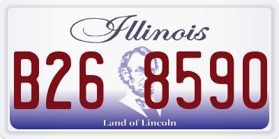 IL license plate B268590