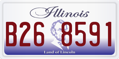 IL license plate B268591