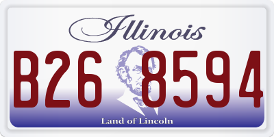 IL license plate B268594