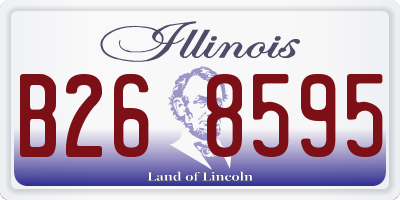 IL license plate B268595