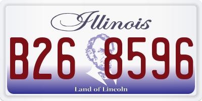 IL license plate B268596