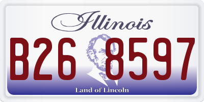 IL license plate B268597