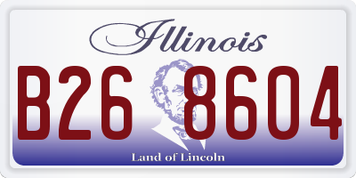 IL license plate B268604