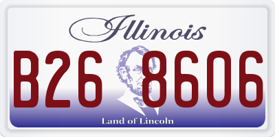 IL license plate B268606