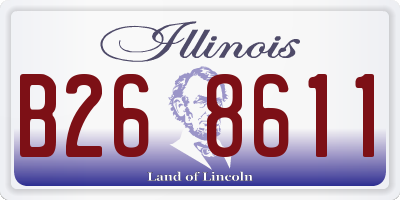 IL license plate B268611