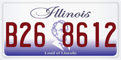 IL license plate B268612