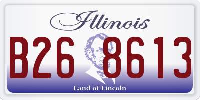 IL license plate B268613