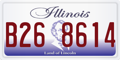 IL license plate B268614