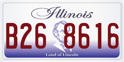 IL license plate B268616