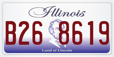 IL license plate B268619