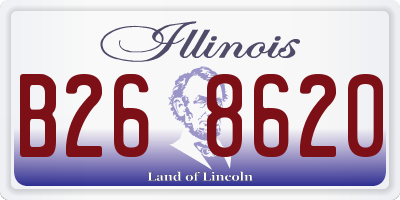 IL license plate B268620