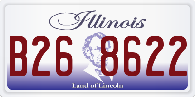 IL license plate B268622