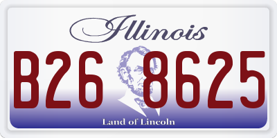 IL license plate B268625