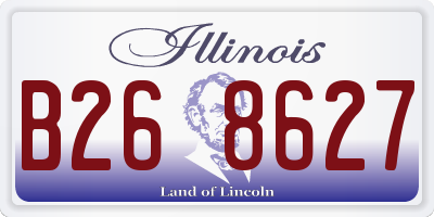 IL license plate B268627