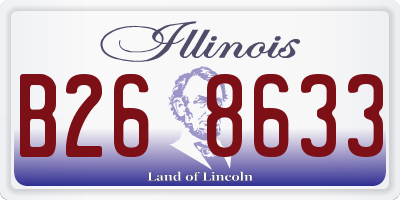 IL license plate B268633