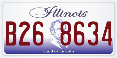 IL license plate B268634