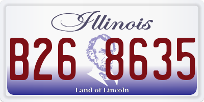 IL license plate B268635