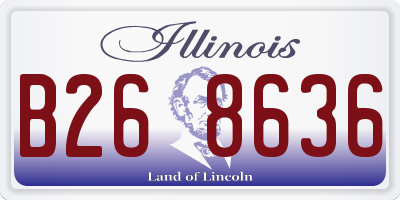 IL license plate B268636
