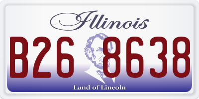 IL license plate B268638