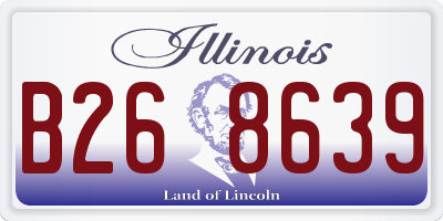IL license plate B268639