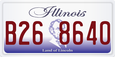 IL license plate B268640