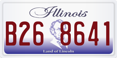 IL license plate B268641