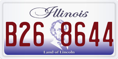 IL license plate B268644