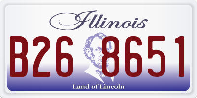 IL license plate B268651
