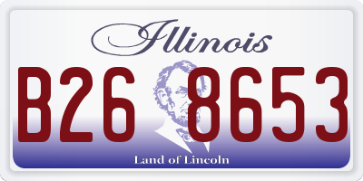 IL license plate B268653