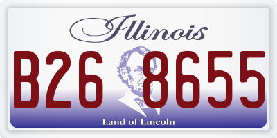 IL license plate B268655