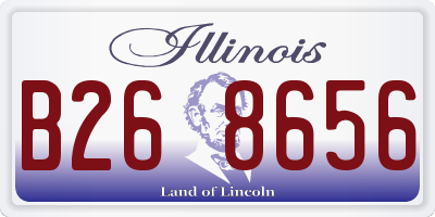 IL license plate B268656
