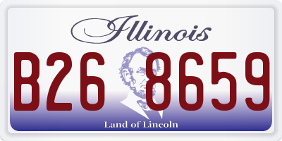 IL license plate B268659