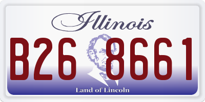 IL license plate B268661