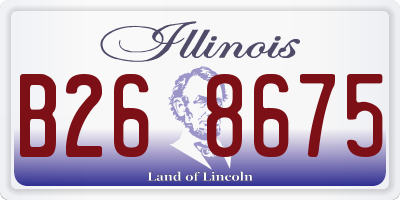 IL license plate B268675