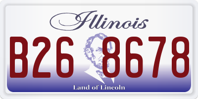 IL license plate B268678