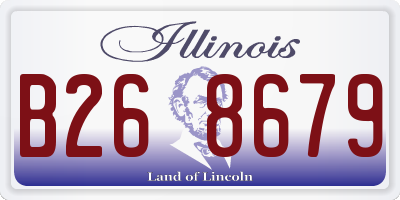 IL license plate B268679