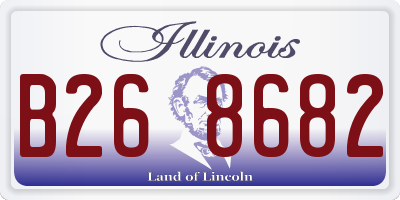 IL license plate B268682