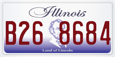 IL license plate B268684