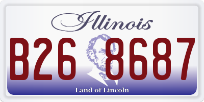IL license plate B268687