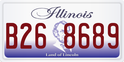 IL license plate B268689